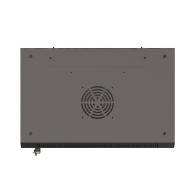 21. LANBERG WALL-MOUNTED RACK CABINET 19" 9U 540X350 BLACK GLASS DOOR (FLAT PACK)