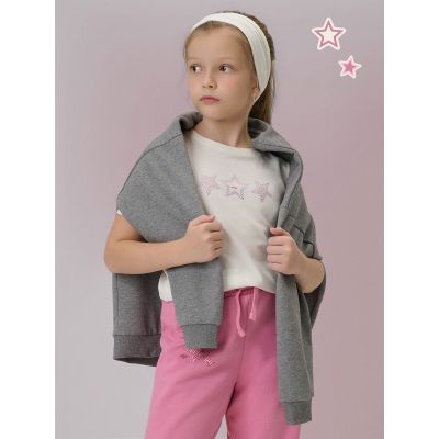 4. Girls' regular printed T-shirt 4F 4FJRSS26TTSHF3455-11S