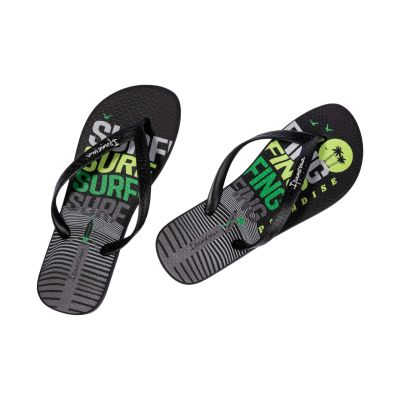 4. Ipanema Graphics Men's Flip-Flops Black and Green 83532-AP253