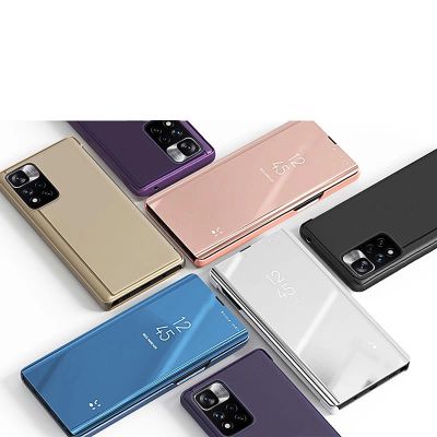 4. Clear View Case cover for Realme C33 flip cover black