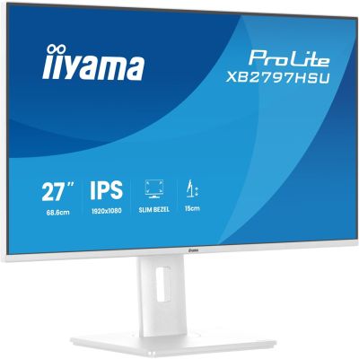 5. iiyama ProLite XB2797HSU-W1 computer monitor 68.6 cm (27") 1920 x 1080 px Full HD LED White