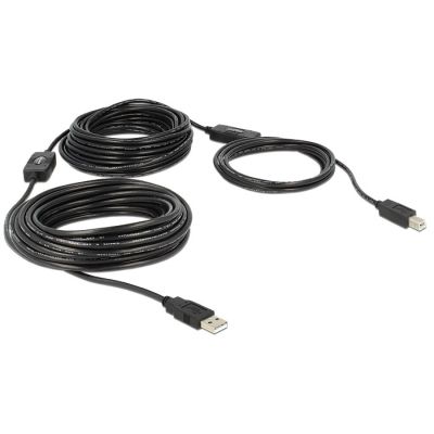 2. DeLOCK 20m, USB2.0-A - USB2.0-B USB cable USB A USB B Black