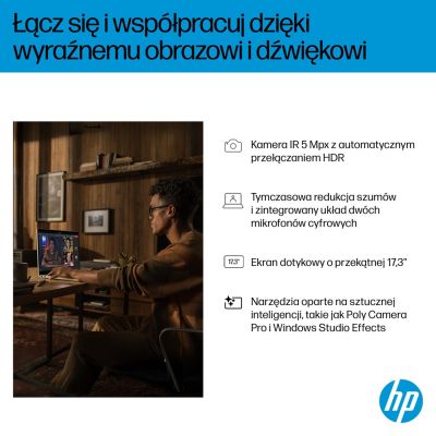 9. HP OmniBook 7 17-DC0073CL Ultra 7 258V 17.3"FHD Touch 32GB SSD1TB BT BLKB GeForce RTX 4050 6GB Win11 Silver (REPACK) 2Y