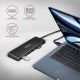 4. Axagon HUE-F7A 7x USB 3.2 Gen 1 ALU FLAT hub micro power IN 1m USB-A USB 3.2 Gen 1 (3.1 Gen 1) Type-A 5000 Mbit/s Black