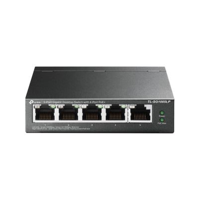 4. TP-Link TL-SG1005LP Network Link Unmanaged Gigabit Ethernet (10/100/1000) PoE Support Black