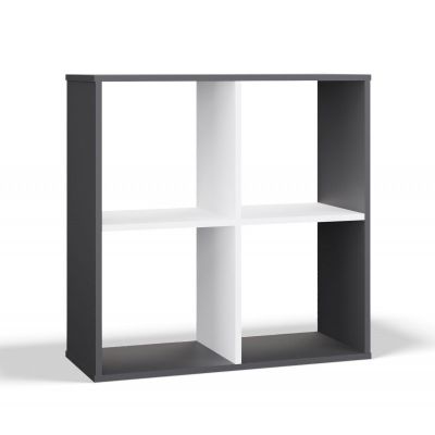 6. MALAX SHELVING 2X2 ANTHRACITE/WHITE