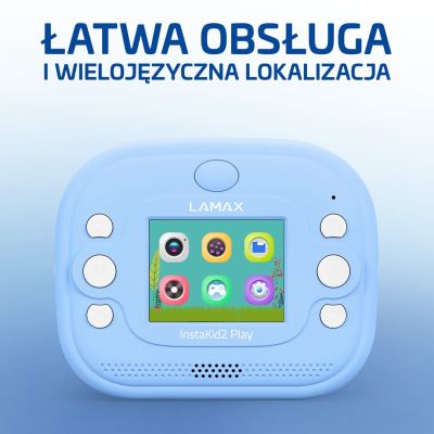 6. LAMAX InstaKid2 Play children's camera, blue