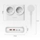 4. Orico PDC25 25W 6in1 Power Strip 2x AC + 2x USB-A + 2x USB-C - White
