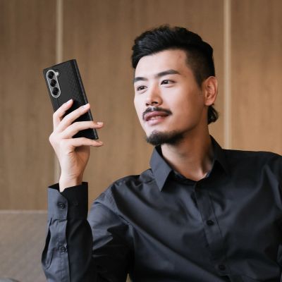 4. Dux Ducis Brill Case for Samsung Galaxy Z Fold7 with Magnetic Closure - Black