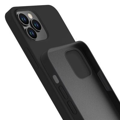 10. 3mk Silicone Case for iPhone 12 Pro Max - black