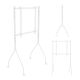 9. MACLEAN TV STAND / TROLLEY FOR MACLEAN TV, ON WHEELS, 37-80", MAX. LOAD 50KG, MAX. VESA 600X400, WHITE, MC-180