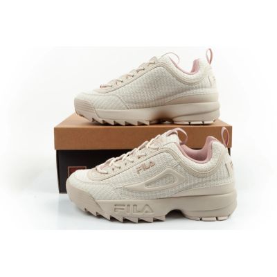 10. Fila Disruptor women's shoes sports sneakers fashionable beige comfortable