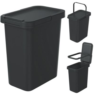 WASTE BIN 12 L SYSTEMA SORTIBOX BLACK RECYCLING