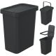 WASTE BIN 12 L SYSTEMA SORTIBOX BLACK RECYCLING