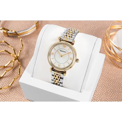 6. Emporio Armani Gianni T-Bar Women's Watch Gift Set AR80086SET + BOX