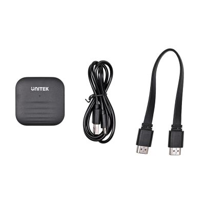 9. UNITEK WIRELESS HDMI TRANSMITTER UP TO 50M, USB-C, BLACK