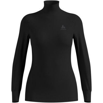 5. Odlo BL TOP turtle neck l/s ACTIVE WARM ECO women's t-shirt size S Black