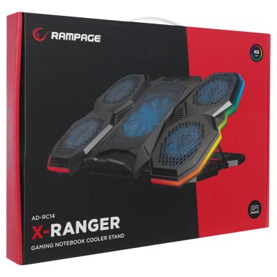 7. RAMPAGE Laptop Cooling Pad AD-RC14 9-17" RGB