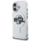 2. Karl Lagerfeld IML Glitter Karl & Choupette Sketch Logo MagSafe Case for iPhone 16 - Transparent