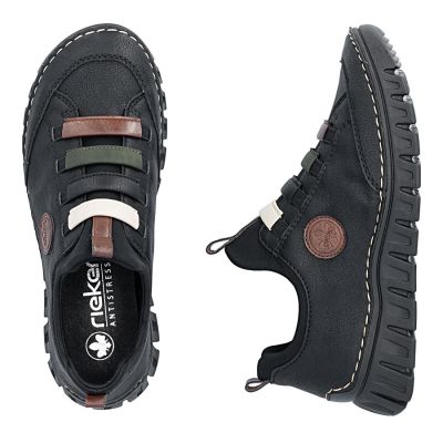 5. Rieker 57550-00 comfortable slip-on women's shoes in black
