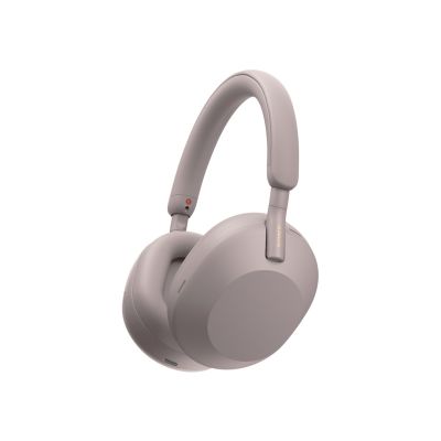 Sony WH-1000XM5 on-ear headphones pink
