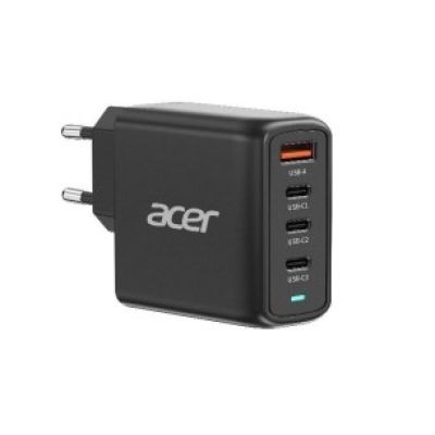 2. Acer 100W PD GaN Charger, 3 x USB C and 1 x USB A, EU Plug, 100W USB-C cable, Black, Retail Pack