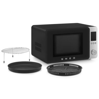 9. Smeg MOC02BLMEU Microwave Oven Black Combination Microwave Oven Countertop 27 L 900 W