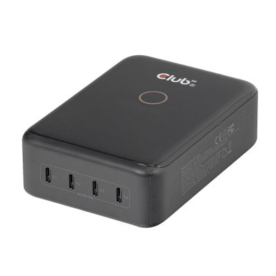11. CLUB3D CAC-1933 Charging Station with 4 USB-C® Ports 240W GaN PD 3.1 + PPS + LED Display