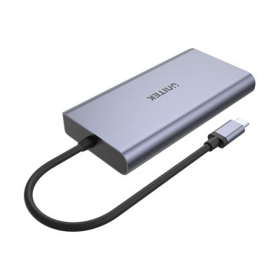 2. UNITEK HUB USB-C 2X USB 3.1, HDMI, DP, RJ45, SD
