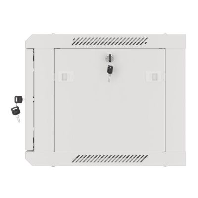 10. LANBERG WALL-HUNG RACK CABINET 19" 6U 600X450 METAL DOOR GRAY (FLAT PACK) WF01-6406-00S