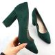 2. Sergio Leone Green Suede Pointed Toe Pumps PB216