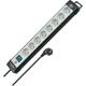 Brennenstuhl 1951580101 Regleta, 230 V, Negro y Gris Claro, 49 cm splitter 5 m 8 x network socket Indoor Black, Light Green