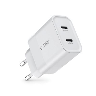 2. Tech-Protect C20W charger 2x USB-C PD 20W - white