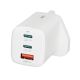 I-BOX C-65 GAN PD65W WALL CHARGER CABLE, WHITE
