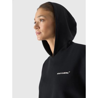 3. Women's sweatshirt with hood, open, 4F 4FWSS24TSWSF1003-20S