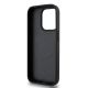 12. DKNY Leather Monogram Pattern Metal Logo MagSafe Case for iPhone 15 Pro - Black