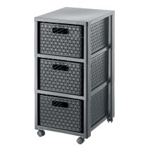 ROTHO Large bookcase with 3 drawers COUNTRY anthracite