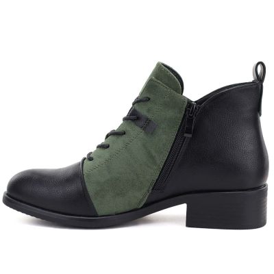7. Women's suede boots, insulated, green, M.Daszyński MR2458
