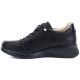 3. Women's leather wedge shoes, comfortable, black, Vinceza 79644