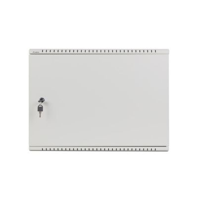 5. Lanberg rack cabinet, wall-mounted, 19" 4U+3U, 540x200, low-profile, gray (assembled)