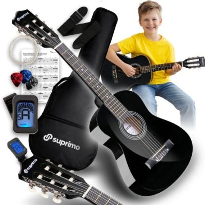 SUPRIMO JRC SET BK classical guitar 1/4 black for