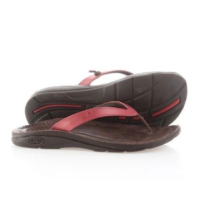 9. Chaco Locavore Red W Flip-Flops J102202