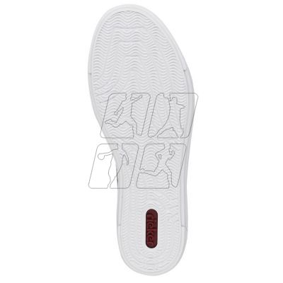 18. Rieker W RKR641 white comfortable leather shoes