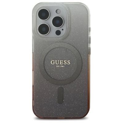 3. Guess IML Glitter Gradient MagSafe Case for iPhone 16 Pro Max - Brown