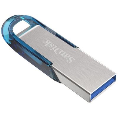 3. SANDISK DRIVE USB 3.0 ULTRA FLAIR 64GB BLUE 150MB/s