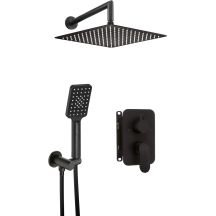 Concealed shower set with mixing box