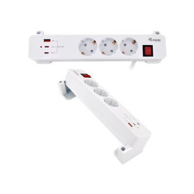 3. Equip 245556 2 m power strip 3 x network sockets Indoor White