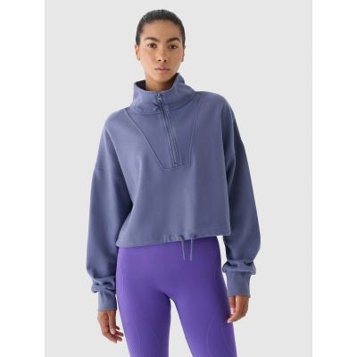 4. Women's sweatshirt without hood 4F x Anna Lewandowska 4F 4FALSAW24TSWSF1743-31S