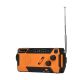 6. Extralink Solar Emergency Radio with Crank Dynamo Powerbank 4000mAh with SOS Flashlight SR-4000 Portable Analog Black, Orange