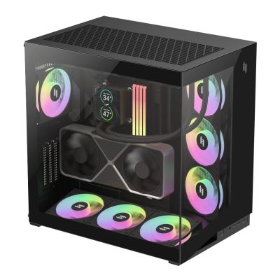 12. GameMax NEX C56 BK Midi Tower Computer Security & Mounts Black